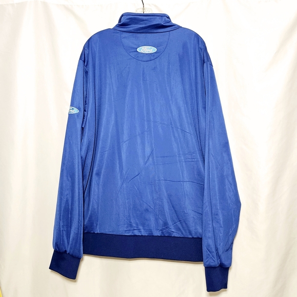 David Carey Originals Ford Mustang Car Club Show Blue Zip-up Jacket Size 2XL - Picture 5 of 10